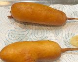 A picture of step 5 of Japanese corn dogs.