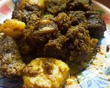 A picture of step 11 of Dry mutton kosha(no water).