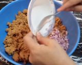 A picture of step 6 of Shikum Puri kebab🍘.