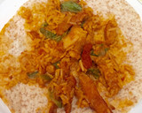 Foto del paso 4 de la receta: Fajitas integrales con pollo, arroz y verduras (picantes)