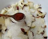 A picture of step 2 of Fruit chaat.🍎🍉🍐.
