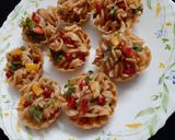 A picture of step 3 of Pasta Mayo Chaat - Katori chaat & wrap.