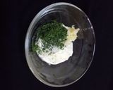 A picture of step 1 of Dill dipping Sauce.