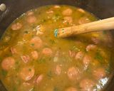 A picture of step 5 of Chicken and Sausage Gumbo.
