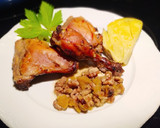 Foto del paso 5 de la receta: Pollo con Manzana, Castañas y Gorgonzola con Cabezal de Horno GM