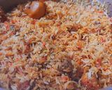 A picture of step 10 of Degi Biryani❤❤🤩.