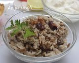 A picture of step 1 of Urad dal khichdi.