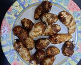 A picture of step 2 of Arbi fry.
