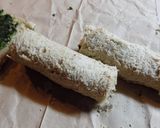 Foto del paso 3 de la receta: Rollitos calentitos de pan lactal con relleno de espinacas