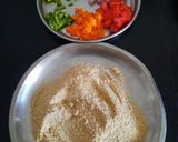 A picture of step 1 of Daliya upma.