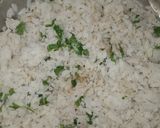 A picture of step 3 of Onion poha.