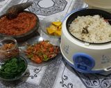 Foto langkah ke 5 dari resep Nasi liwet santan magic com.