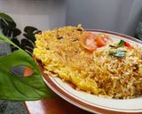 Foto langkah ke 3 dari resep Nasi goreng with omelet mie.