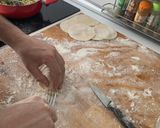 Foto del paso 4 de la receta: Tortellini de carbonara, setas y lima, rellenos de acelgas, cacahuete, aceituna, mozzarella