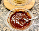 Foto del paso 7 de la receta: Pastel con coca de almendras, cabello de ángel y ganaché