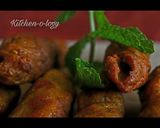 A picture of step 1 of Seekh Kebabs.