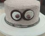 A picture of step 17 of Monster Oreo Cake with Oreo Buttercream Frosting.