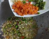 A picture of step 5 of Mix Veg Pulao.