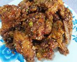 Gambar langkah 13 resipi Ayam goreng ala korea.