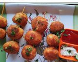 A picture of step 5 of Chicken dough balls.