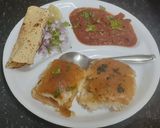 A picture of step 5 of Pau bhaji, Mumbai 's roadside meal on the go.