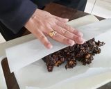 A picture of step 8 of Chocolate Salami.
