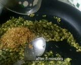 A picture of step 8 of CHERUPAYAR THORAN(sprouts delight).