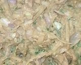 A picture of step 2 of Qeema with bowl Naan.