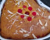 A picture of step 5 of Fine Suji (rava) fruit cake.