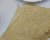 A picture of step 1 of How to fold Springrolls in 3 simple steps.