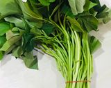 Foto langkah ke 1 dari resep Daun ketela rebus bumbu kecap jamur.