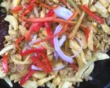 A picture of step 8 of Sultan chips.