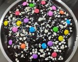 A picture of step 9 of Chocolicious Walnut Cake (Eggless).
