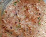 A picture of step 2 of Vegetable Besan chilla.