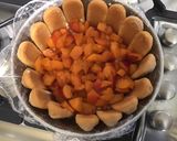 Une image de l'étape 8 de Charlotte aux abricots, orange et manzana.