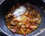 A picture of step 3 of Veg student biryani.