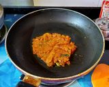 A picture of step 4 of Chana Masala.