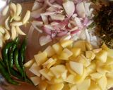 A picture of step 1 of Poha.