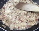 Foto del paso 7 de la receta: Risotto de jamón y champiñones improvisado