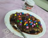 A picture of step 6 of Nutella French toast rolls.