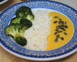 Foto del paso 7 de la receta Cena ligera de crema de verduras con brócoli salteado y arroz 🥦