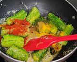 A picture of step 7 of Bittergourd Masala | Karele.