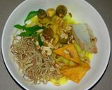 Hình bước làm 4 của món Mì Quảng Chay