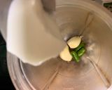 A picture of step 2 of Avocado Garlic dip.