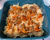Une image de l'étape 8 de Gratin de pommes de terre aux harengs en conserve tomate et oignons.