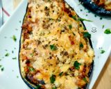 Foto del paso 10 de la receta Berenjena gratinada con codillo y boletus