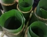 Gambar langkah 2 resipi Lemang Oven Pulut Hitam.