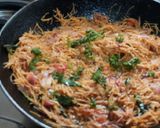 A picture of step 5 of Sewai upma (vermicelli upma).