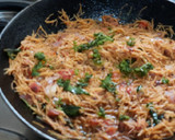 A picture of step 5 of Sewai upma (vermicelli upma).