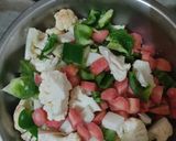 A picture of step 1 of Mix vegetable.